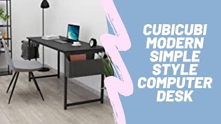 CubiCubi Modern Simple Style Computer Desk  100k Bonuses in Description [upl. by Dranoc]