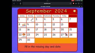 Daily Starfall Calendar  September 14 2024 [upl. by Astrahan655]