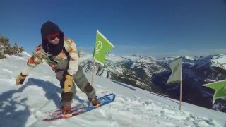 It Only Took Three Takes to Nail this Insane Snowboarding Followcam  Peace Park 2015 [upl. by Creath]