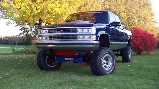 94 Silverado 604L80e swap PRC 25 Heads 228r Cam Idle Clip 1 rev [upl. by Helli]