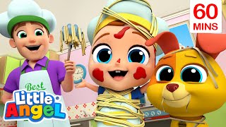 Pasta Song Cooking with Daddy  More LittleAngel Kids Songs amp Nursery Rhymes [upl. by Yral]