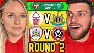 CARABAO CUP ROUND 2 PREDICTIONS [upl. by Tsew]