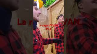 La rage d’Yvan pt2 Amixem amixem bois youtbeshorts defi 100 challenge 100 tiktok [upl. by Ellednek]