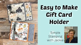 How to Make an Easy Gift Card Holder [upl. by Ahsiekin]