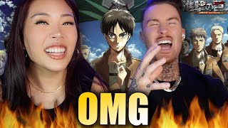 REACTING TO EVERY ATTACK ON TITAN OPENING 🤯 finally [upl. by Travax669]