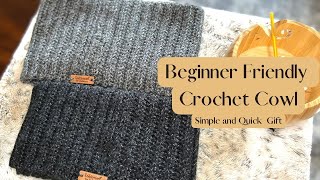 Quick Beginner Friendly Ribbed Crochet Cowl Pattern  Part II [upl. by Anatollo848]