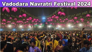 Vadodara Navratri Festival 2024âś¨Vadodara ni publicđź”ĄNavlakki Garba 2024đź•şVNF GARBA24 [upl. by Howlan]