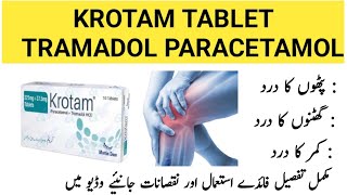 Krotam Tablet Uses In Urdu  Tramadol Paracetamol Tablet Benifit dosage amp sideeffects [upl. by Henden]