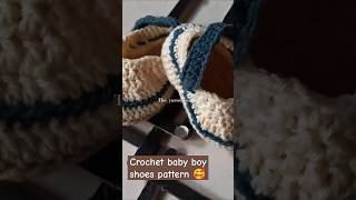 Cute baby boy shoes pattern for beginners 😍☺ ytshort shorts viralshort [upl. by Shelburne825]