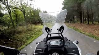 Adventure Bike in rain on KLR 650 in Bunker Hill  WV HalfAssChappy [upl. by Akeret]