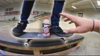 EPIC SKATEBOARD BOTTLE FLIPPING CHALLENGE [upl. by Zacks]