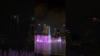 Kuala Lumpur water fountain KLCC Malaysia Waterfountain [upl. by Helali440]