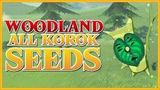 Zelda Breath of the Wild  All Korok Seeds  Woodland Region [upl. by Sephira]