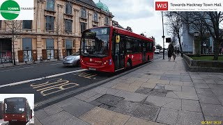 Full Route Visual  London Bus Route W15 Higham Hill Cogan Ave to Hackney Town Hall YX58HVC DML44073 [upl. by Kamp]