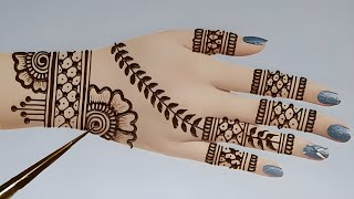 Beautiful Easy Back Hand Mehndi Designs  Stylish Mehndi Designs  Mehendi Designs  Henna Design [upl. by Davin]