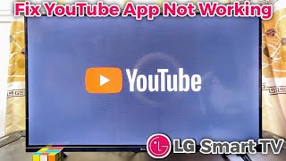 YouTube App Not Working on LG TV  How to Fix [upl. by Ellett]