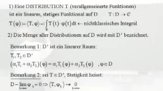 Distributionen I [upl. by Lawlor]