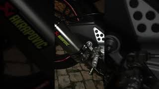 Yamaha r125 Akrapovic Exhaust Flames [upl. by Horsey]