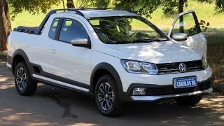 VW Saveiro Cross 2017 detalhes consumo desempenho e impressões  wwwcarblogbr [upl. by Gayleen756]