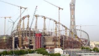 Khalifa Stadium Total Renovation to Host the 2022 FIFA World Cup in Qatar Timelapse by MKTimelapse [upl. by Chlori]