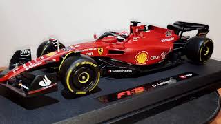 Bburago 118 FERRARI F175 CHARLES LECLERC STAGIONE 2022 [upl. by Christos]