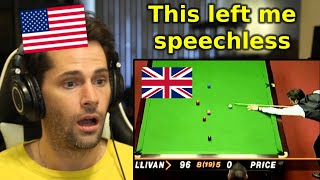 American Reacts to Ronnie OSullivan Fastest 147 in History 5 minutes 8 seconds [upl. by Anaitsirc405]