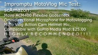 Impromptu MotoVlog Mic Test  Movo ACM400 [upl. by Pratt306]