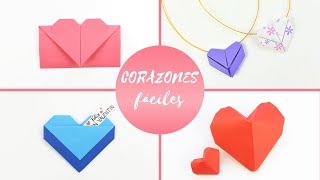 💞 4 Corazones de papel fáciles para regalar en San Valentín [upl. by Dore964]