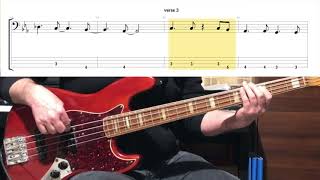 Supertramp  The Logical Song  Bass Cover Tabs in Video [upl. by Say]