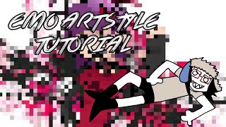 Emo art style tutorial [upl. by Ynnos807]