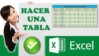 📗 Como hacer una tabla en EXCEL fácil y rápido ✔️ [upl. by Wang]