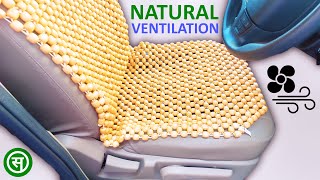 Car Seat Wooden Beads Cover Unboxing  Q1 Beads for Cars SUVs Office Home Chair  India 2024 [upl. by Akimehs]