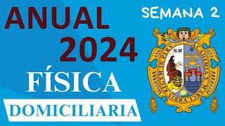 PARTE 1 SEMANA 2 FISICA ANUAL SAN MARCOS ACADEMIA ADUNI 2024 [upl. by Ynetsed]