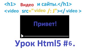 Изучение Html урок 6 Видео в html5 [upl. by Burny]