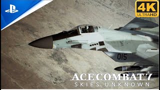 ACE COMBAT 7 PLAYTHROUGH l MISSION 08  PIPELINE DESTRUCTION EXPERT CONTROLS  4K HDR [upl. by Valonia]