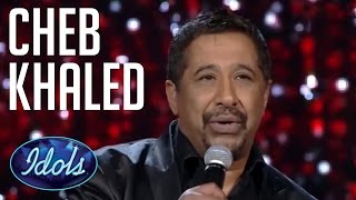 Cheb Khaled Sings live On Arab Idol  Idols Global الشاب خالد  عيشة [upl. by Anaeerb]