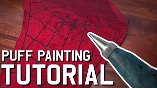 SpiderMan Suit TutorialEpisode 4 Puff Painting [upl. by Nosiram]