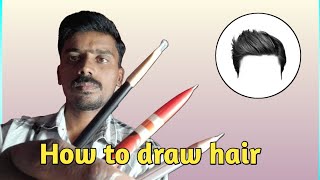 Hairs drawing how to draw hairstyle [upl. by Hartzell]