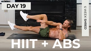 Day 19 30 Min ABS amp HIIT CARDIO at Home Workout No Equipment  6WS1 [upl. by Felizio]