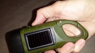 Hand Cranking Solar Powered Flashlight [upl. by Isus572]