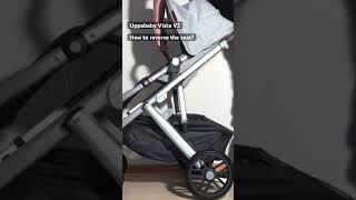 Uppababy Vista V2 How to Remove  Reverse the Seat [upl. by Elnore412]