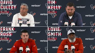 David Culley and Texans Coordinators Meet with the Media [upl. by Aehr268]