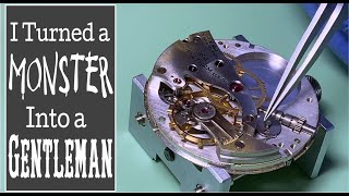 Waltham Pocket Watch  Lever Set Install and Light Case Restoration [upl. by Stacia]