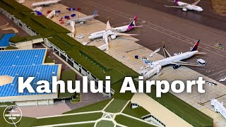 Kahului Maui Hawaii 1400 Scale REPLICA Airport Update [upl. by Aissak49]