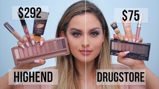 Full Face Drugstore vs Highend Makeup Tutorial [upl. by Munniks]