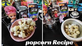 Miniature Popcorn 🍿RecipeMiniature CookingMiniature Cookermini miniature tiny popcorn [upl. by Onid]