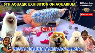 5TH AQUATIC EXHIBITION ON AQUARIUM  NESCO GROUND GOREGAON MUMBAI nesco aquarium [upl. by Imim]