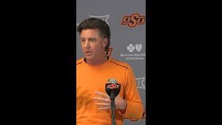 Mike Gundy discusses Bedlam football ending [upl. by Noevart]