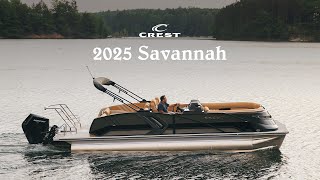 Crest Pontoons  2025 Savannah [upl. by Yevoc]