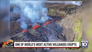 Activity picks up after Hawaii’s Kilauea volcano began erupting [upl. by Georgina808]